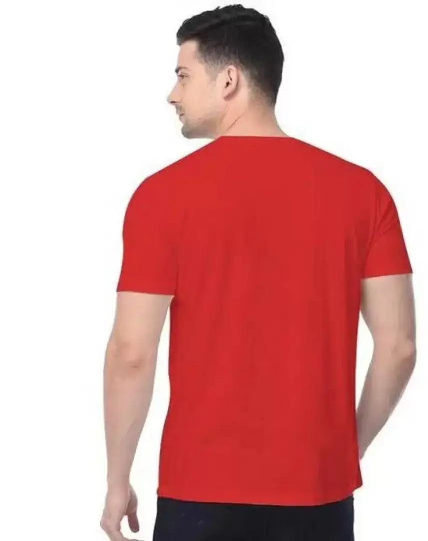 Pack of 2 Men Graphic Print Round Neck Red, Yellow T-Shirt