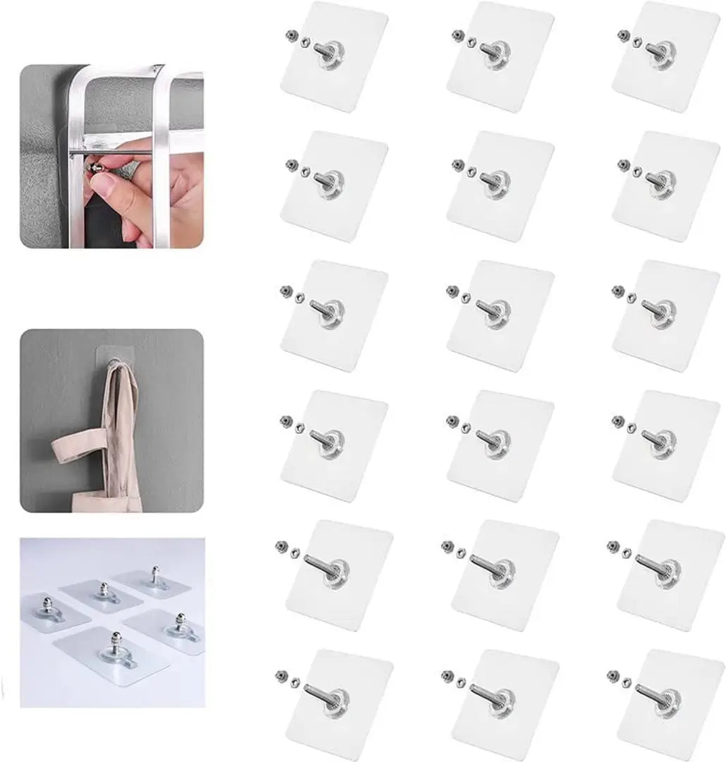 SNR ( pack of 40pcs ) NEW No Drilling Installation Hanging, Waterproof Screws Wall Hook