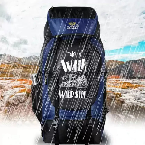High Quality Water Resistance Trekking Hiking Travel Bag With Shoe Compartment Rucksack - 60 L