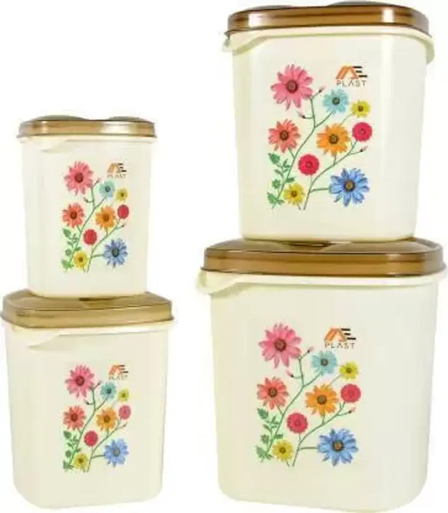 Plastic Grocery Container Set of 4
