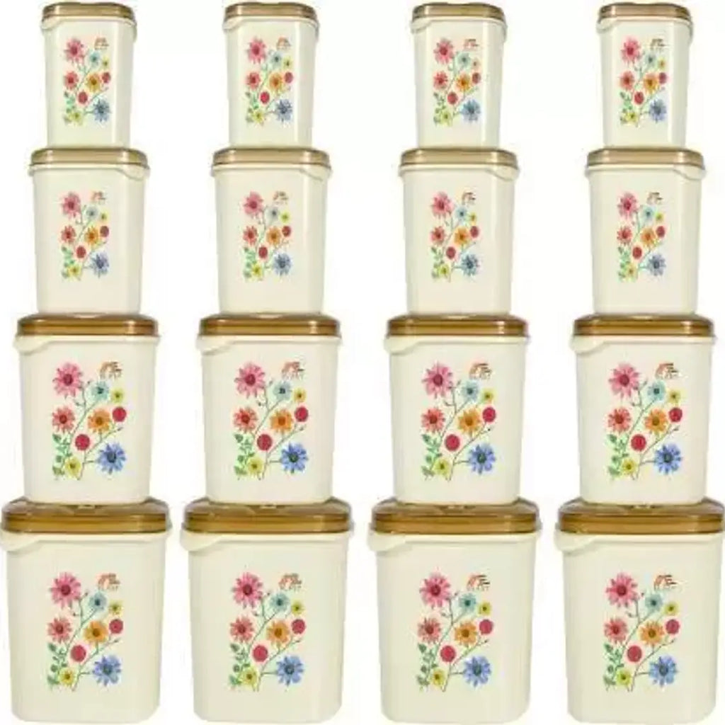 Plastic Grocery Container Set of 16