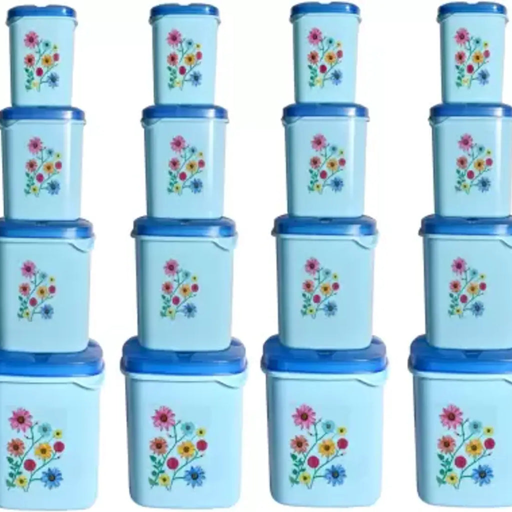 Plastic Grocery Container Set of 16