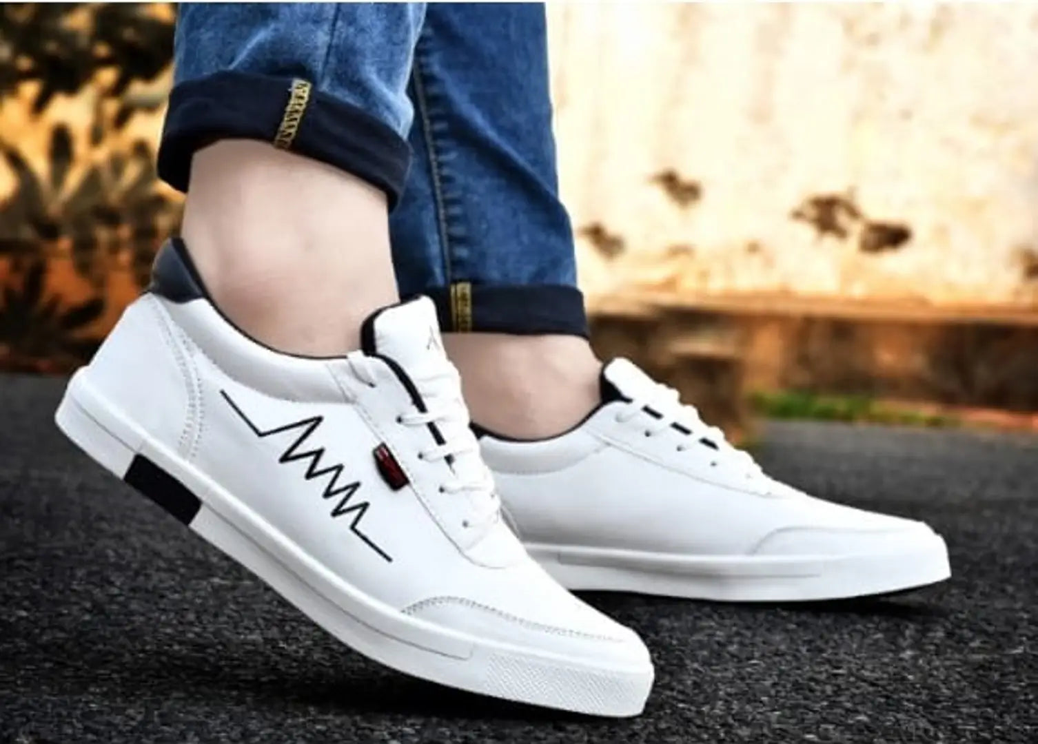 White Sports Shoes, Running Shoes, Walking Shoes, Light weight Shoes