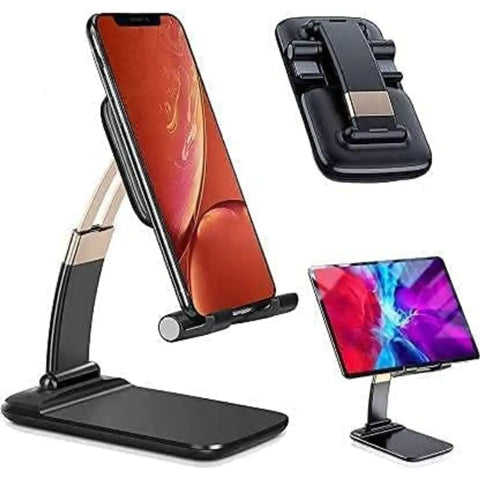 STONX Phone Stand Mobile Holder Tablet Stand with Adjustable Height Mobile Stand Smartphone Stand for Table and Desktop