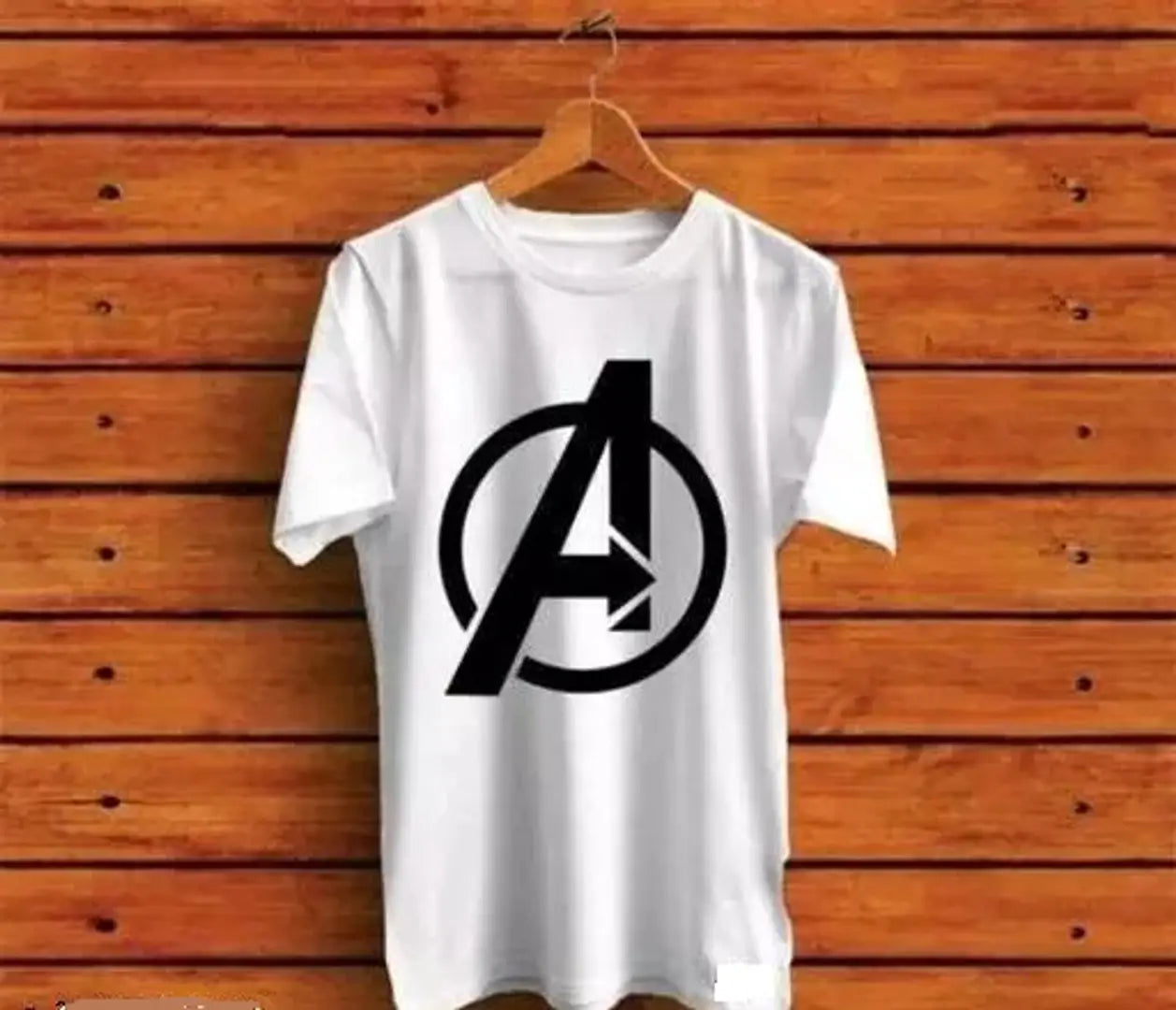 Pack of 1 Men Printed Round Neck White T-Shirt
