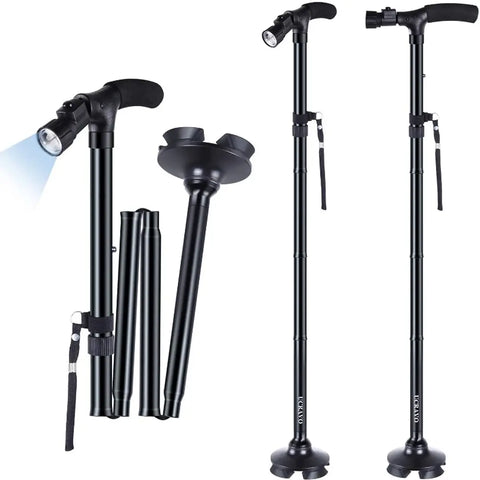 Folding Cane with Led Light pack of 1