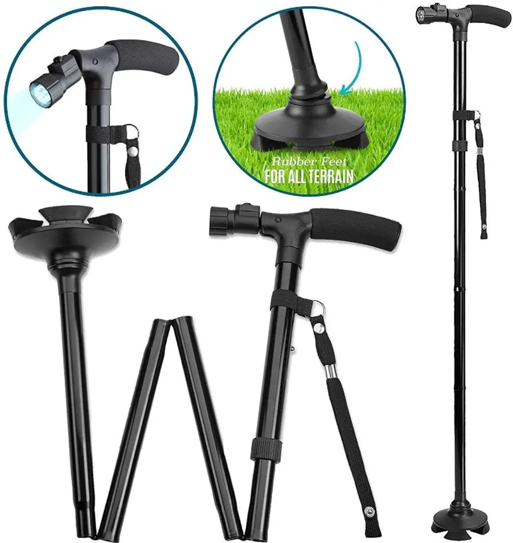 Folding Cane with Led Light pack of 1