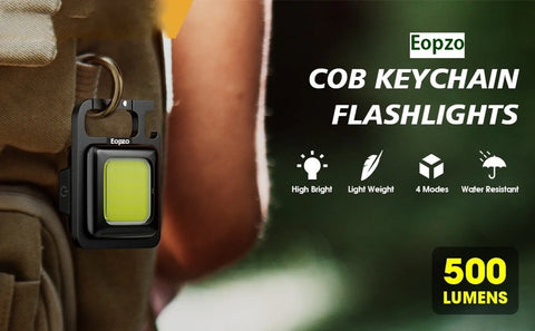 Keychain Light Mini Cob Flashlight Handheld Flashlight Multifunctional Flashlight Small Emergency Light Pocket Light Emergency Light Rechargeable