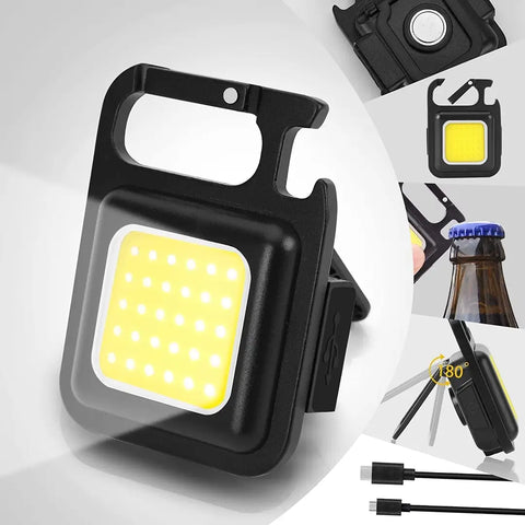 Keychain With Rechargeable LED Light