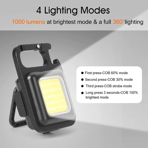 Keychain With Rechargeable LED Light