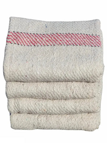 Cotton Floor Cleaning Cloth/Floor Duster/Pocha, 300 GSM (Off White, Large Size, 27x27 inch) - Pack of 4