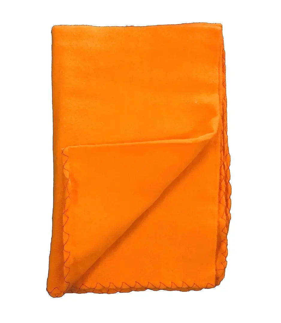 Soft Flannel Duster for Cleaning (Orange) - Set of 3 15x18 Inch