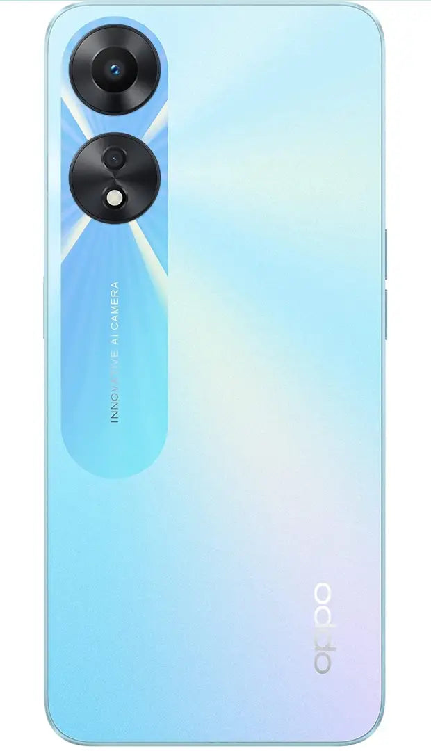 Oppo A78 5G (Glowing Blue, 8GB RAM, 128 Storage) | 5000 mAh Battery with 33W SUPERVOOC Charger| 50MP AI Camera | 90Hz Refresh Rate