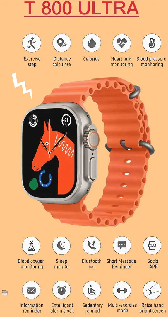 T800 Ultra With Calling feature Touch screen smart watch
