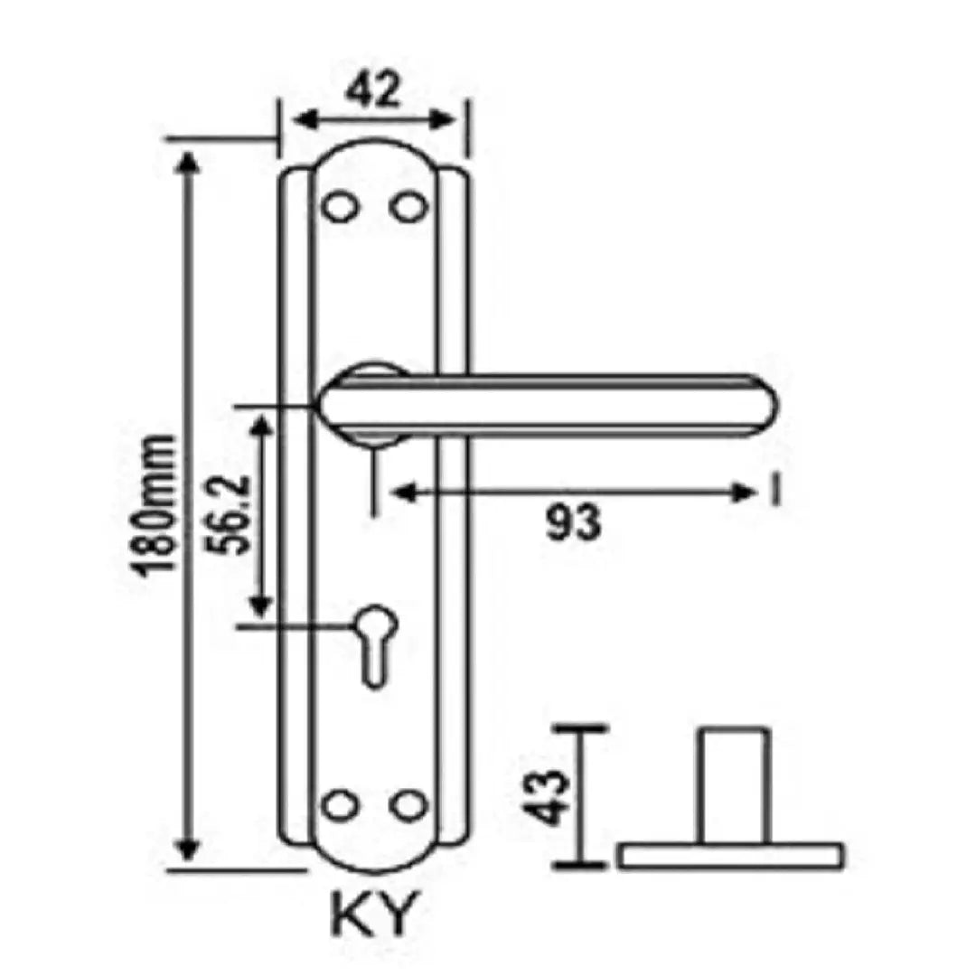 ZTXON Heavy Duty Mortise Door Lock for Bedroom, Living Room, Main Door, Matt Antique Brass Finish With All Screw And Cram | 2 Keys | 6 Lever Double Stage Lockset With All Screw And Cram for House Hote