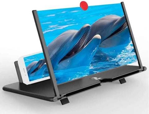 JE EXPORT 3D Phone Screen Magnifying Amplifier Portable Mobile Cinema Display Enlarged Magnifier Expander for All Smartphones