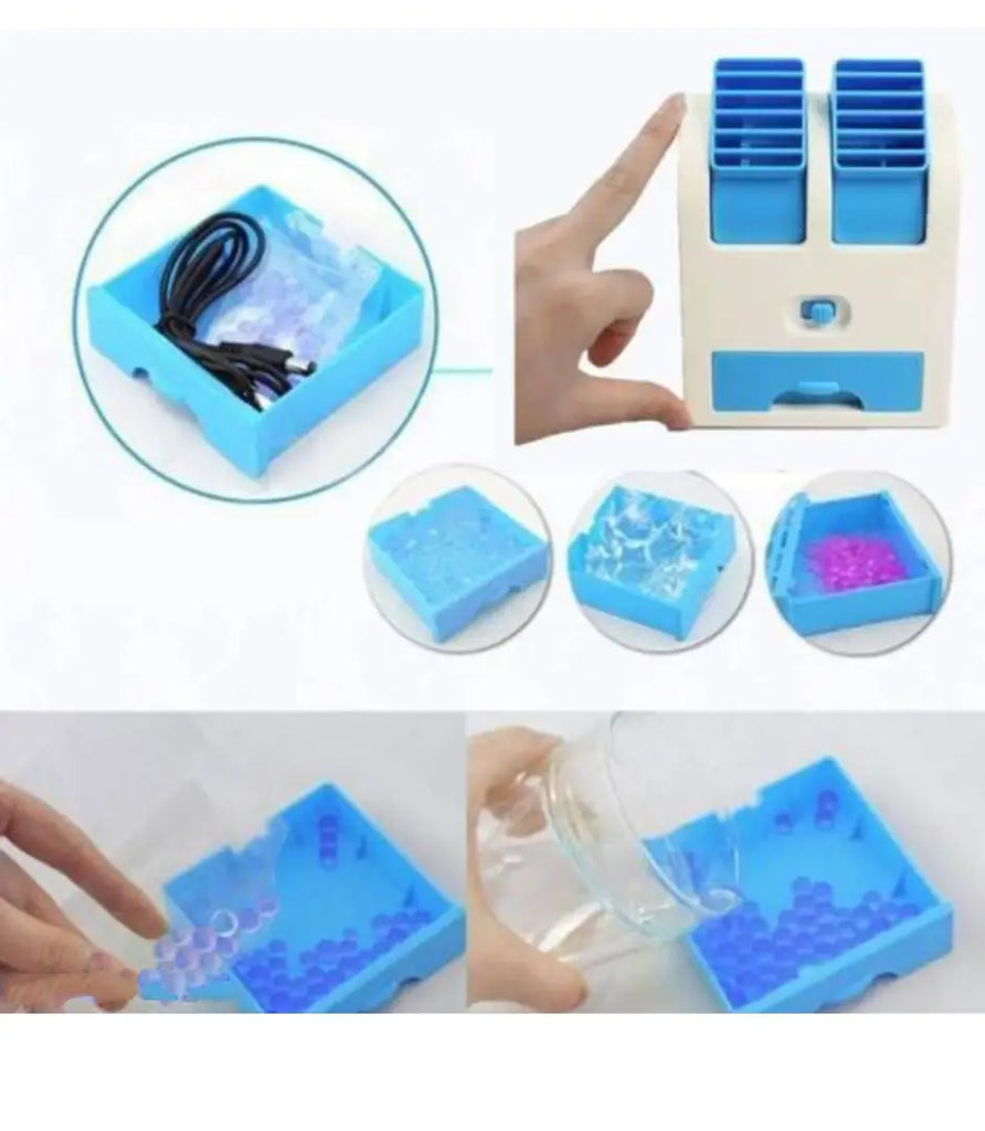Mini Cooler Mini AC USB Battery Operated Air Conditioner Mini Water Air Cooler Cooling Fan