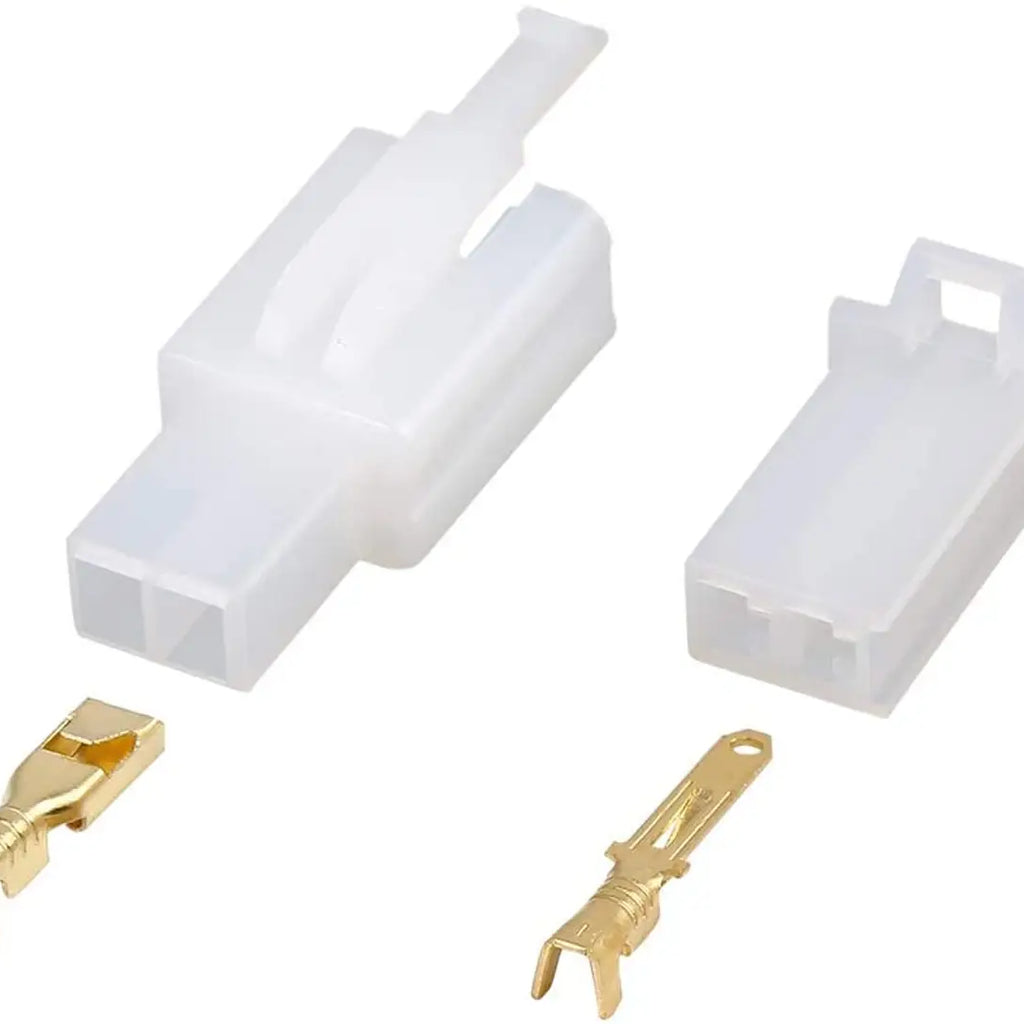 Divye 2 Pin 2.8mm Electrical Wire Connector ndash; Male Female Cable Terminal Plug with Crimp Pins for E-Bikes (5 Pairs)