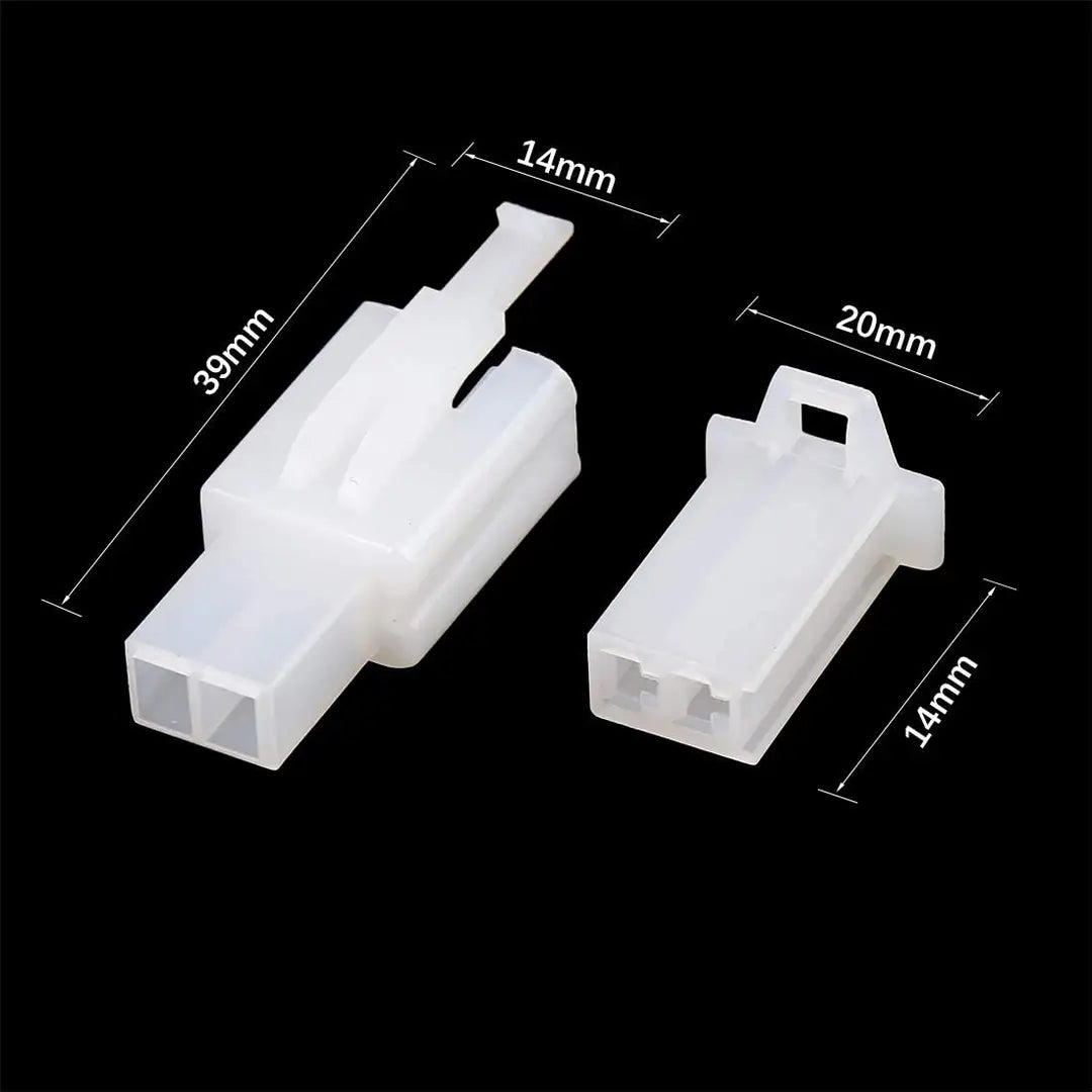 Divye 2 Pin 2.8mm Electrical Wire Connector ndash; Male Female Cable Terminal Plug with Crimp Pins for E-Bikes (5 Pairs)