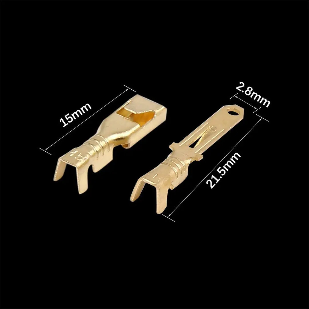 Divye 2 Pin 2.8mm Electrical Wire Connector ndash; Male Female Cable Terminal Plug with Crimp Pins for E-Bikes (5 Pairs)