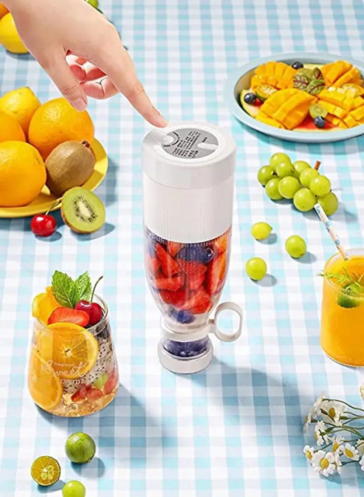 Portable USB Juicer Rechargeable Bottle Juicer Mixer Grinder (1 Jar, Multicolor) Mixer Juicer Jar  (400 ml)