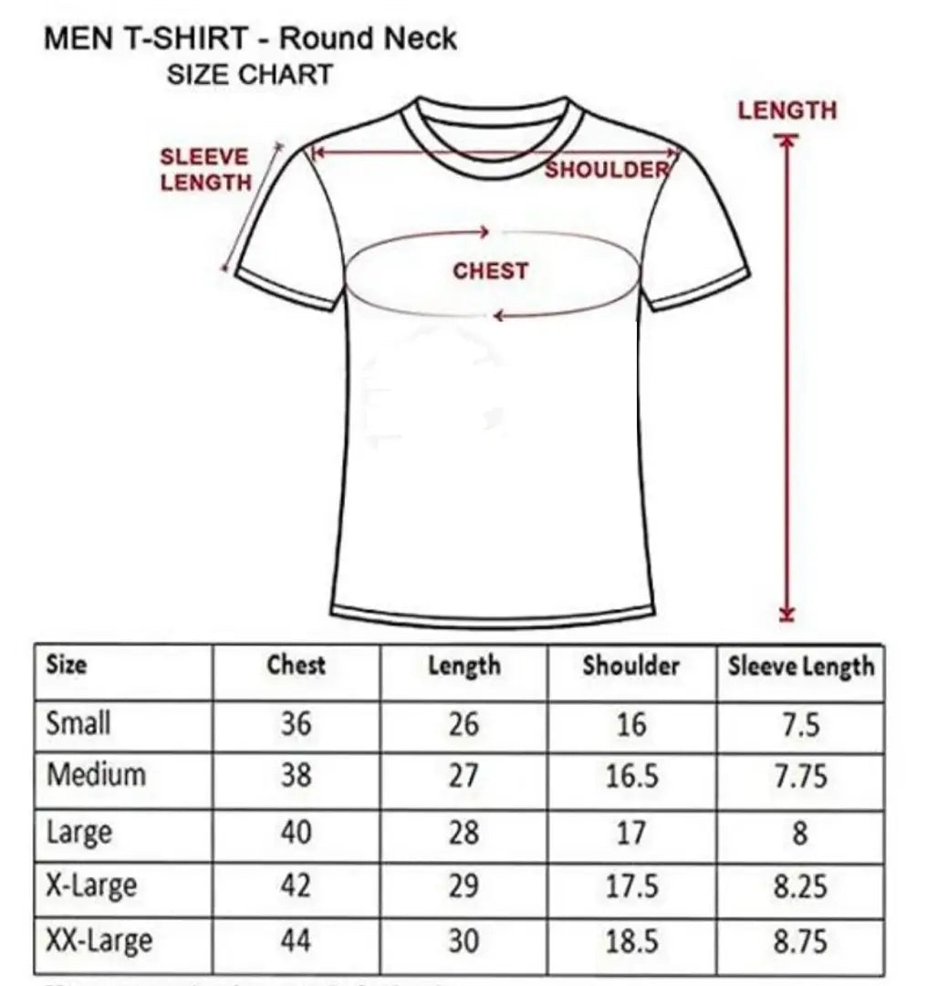 Pack of 1 Men Printed Round Neck White T-Shirt