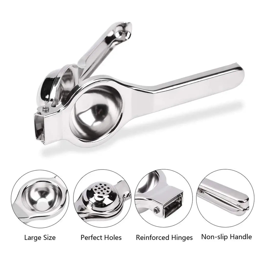 Oc9 Stainless Steel Lemon Squeezer  Roti Chimta  Mathani / Hand Blender for Kitchen Tool Set