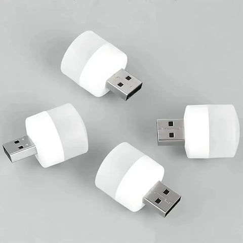 Sheshreg;  Portable Usb Bulb Led Light Plug In Led Night Light Mini Usb Led Light Flexible Usb Led Ambient Light Mini Usb Led Light pack of 2