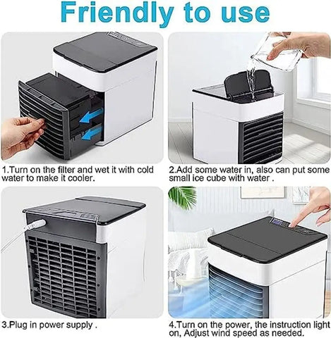 Combo 3 In 1 Conditioner Humidifier Purifier Mini Cooler. AC Portable air for Home Office (Pack of 1)