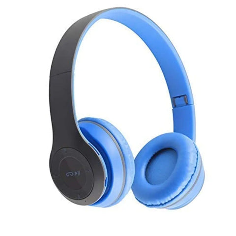 P47 Wireless On Ear Headphones with Stereo Memory Card Support Bluetooth Headset