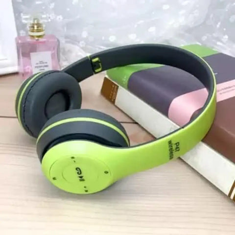 P47 Wireless On Ear Headphones with Stereo Memory Card Support Bluetooth Headset