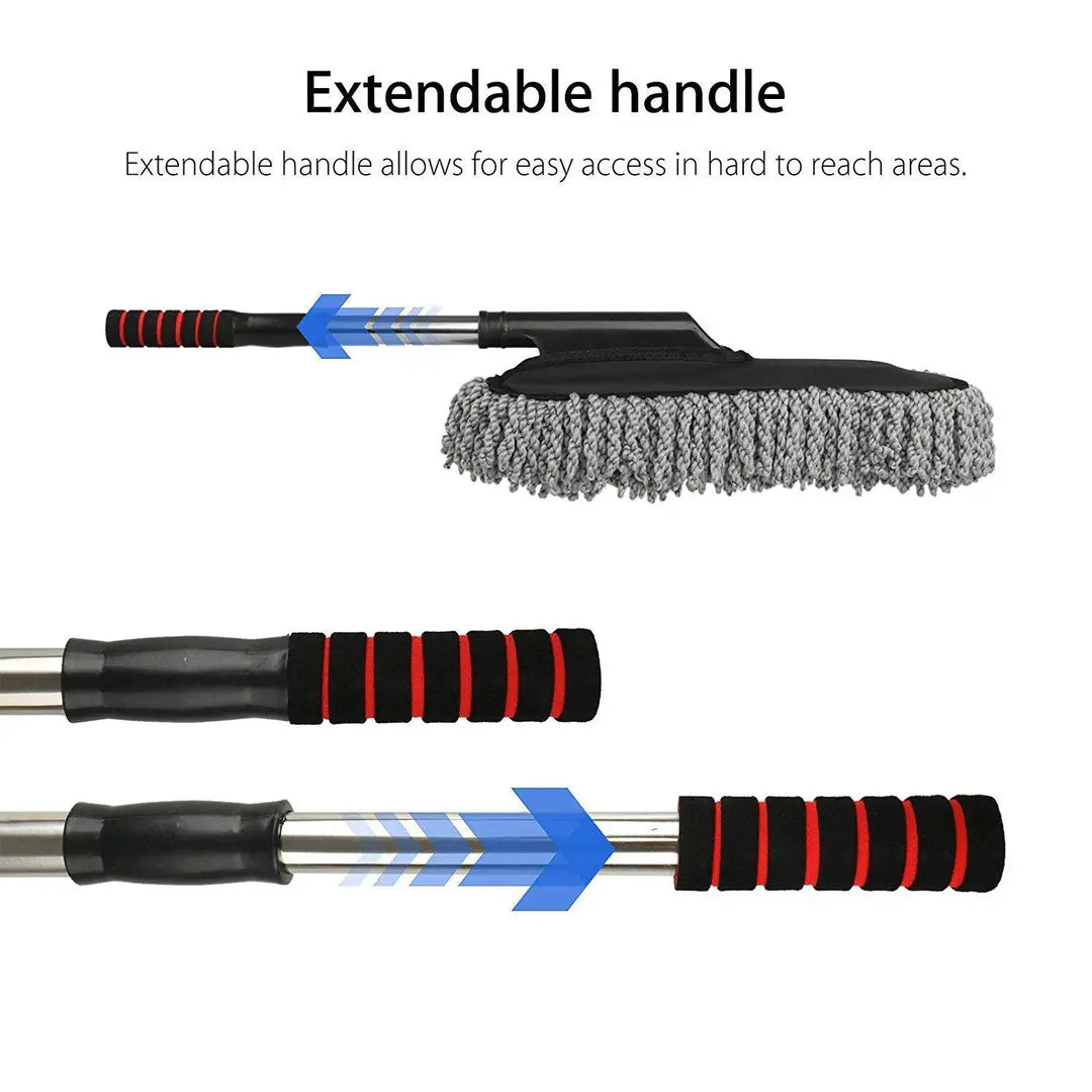 Flexible Duster Car Wash | Car Cleaning Accessories | Microfiber | Brushes | Kitchen, Office Cleaning Brush with Expandable Handle Compatible with n Equisite Car