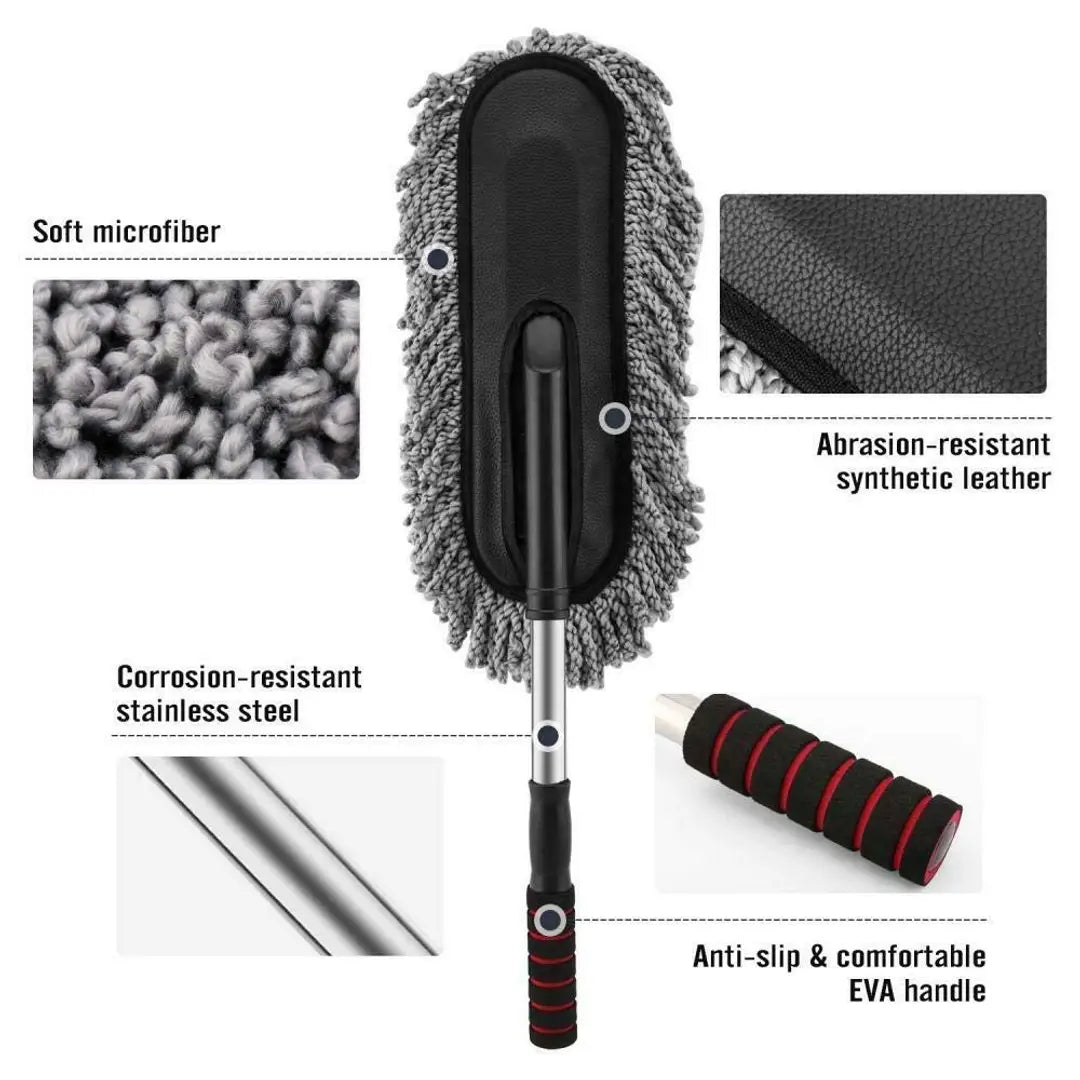 Flexible Duster Car Wash | Car Cleaning Accessories | Microfiber | Brushes | Kitchen, Office Cleaning Brush with Expandable Handle Compatible with n Equisite Car