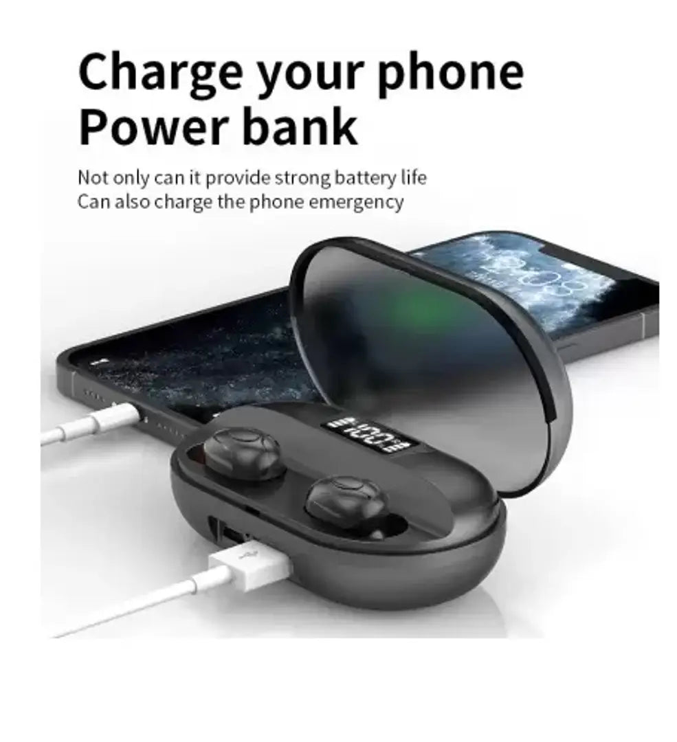 Black T2 Wireless Earbuds