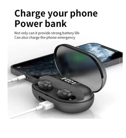 Black T2 Wireless Earbuds
