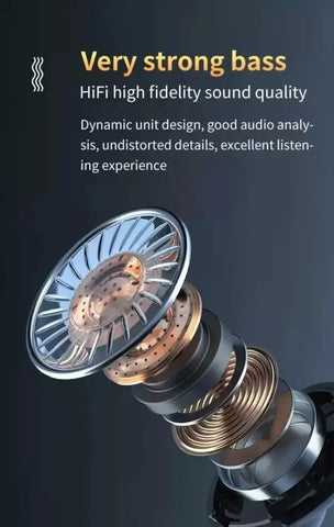 M10 earbuds bluetooth with full bass rich quality music