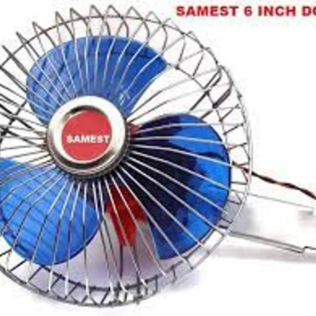 SUPERT 12 Volts DC Oscillating Portable Fan Directly Run Through Solar Panel or Any 12 Volts Battery Car Interior Fan,(6 inch dc fan1 Piece)