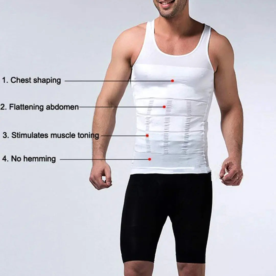 Slim N Lift Slimming Tummy Tucker Body Shaper Vest for Men Undershirt Vest to Look Slim Instantly