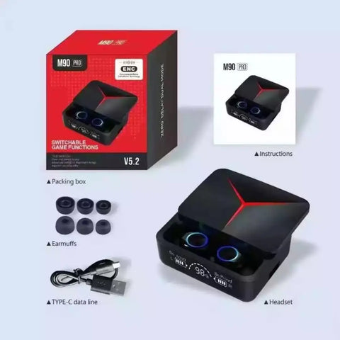BLACK M90 TWS EARBUD