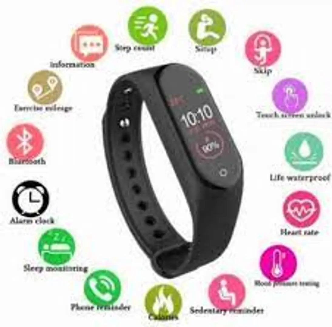 Smart Band M4 ndash; Fitness Band, 1.1-inch Color Display, USB Charging, Activity Tracker, Menrsquo;s and Womenrsquo;s Health Tracking, Compatible All Androids iOS Phone#10