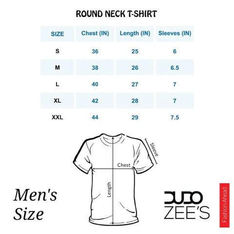 DUDOZEES Mens Round Neck T-Shirt (White)