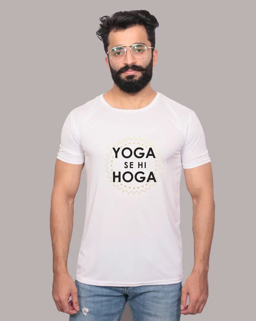 Graphic Printed Round Neck White T-Shirts