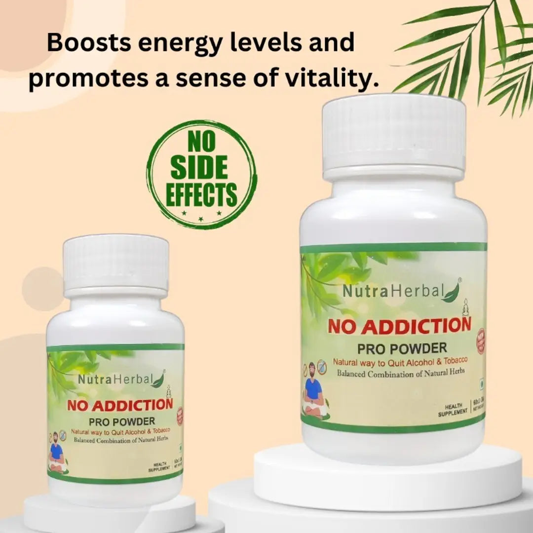 Experience Liberation with Nasha Mukti No Addiction Pro Powder - 60gm x 3 Packs