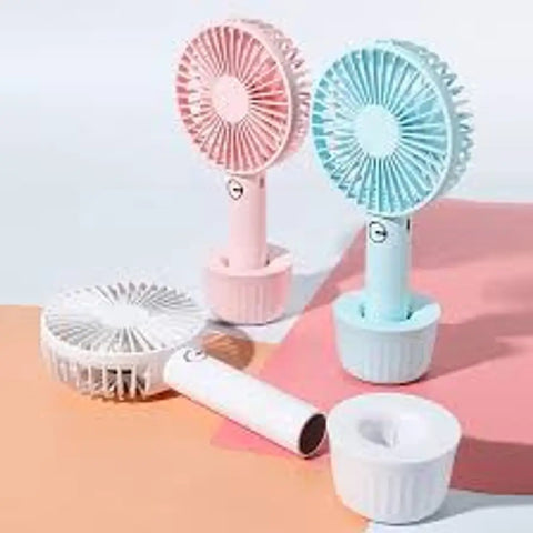 Handheld Fan Cartoon Mini Fan Personal Fan Portable Fan for Home Office Table Personal Fan for Desktop Mini Fan Cooling Table Fans for Desktop Fans