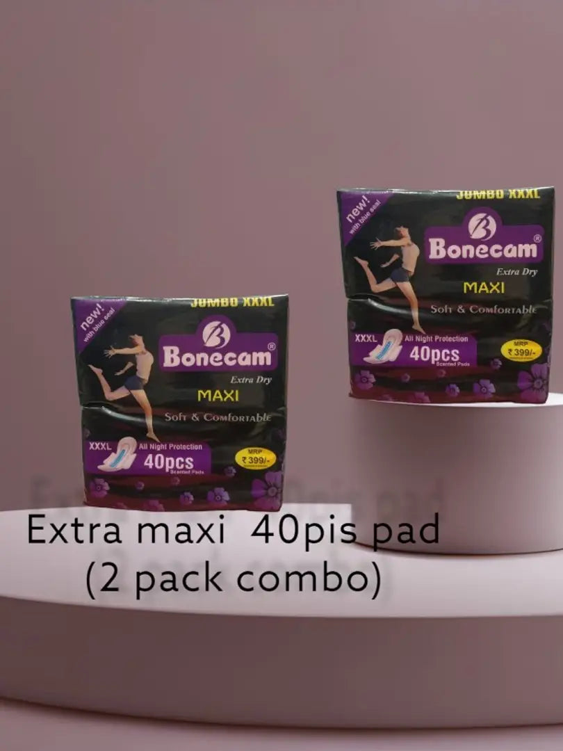 Extra Dry  Extra Care Maxi Soft  Comfortable With Wings All Night Protection Sanitary Pad Jumbo Pack of Size - XXXL - 40 Pcs (Set of 2) Sanitary Pad  (Pack of 80)