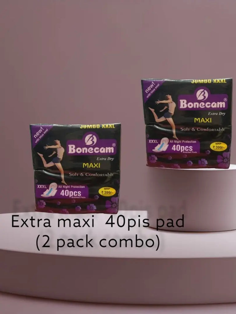 Extra Dry  Extra Care Maxi Soft  Comfortable With Wings All Night Protection Sanitary Pad Jumbo Pack of Size - XXXL - 40 Pcs (Set of 2) Sanitary Pad  (Pack of 80)