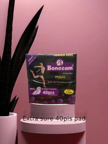 Extra Dry  Extra Care Maxi Soft  Comfortable With Wings All Night Protecti Sanitary Pad  (Pack of 40)