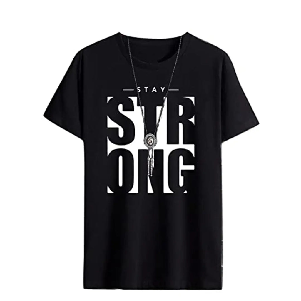 Trendy Cotton Printed Round Neck T-Shirt for men