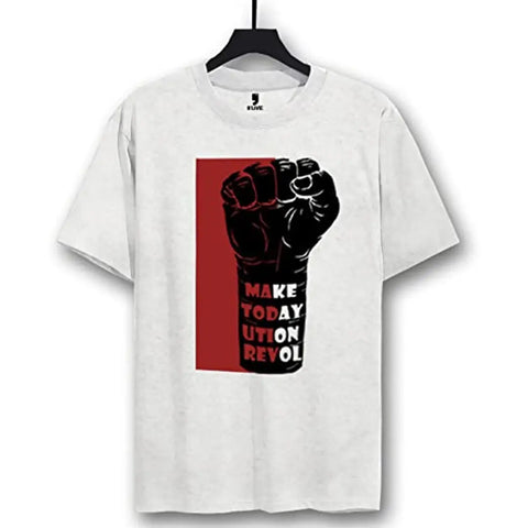Trendy Cotton Printed Round Neck T-Shirt for men