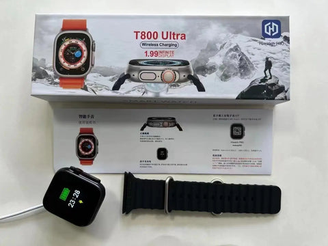 T800 Ultra Smart Watch 1.99 Inch HD Large Screen Watch Health Monitor Sport Smart Watch Series 8 Ultra Android/Ios Smart Watch